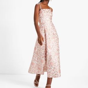 Kate Spade Floral Bud Brocade Dress. Removable straps. Worn once, perfect cond.